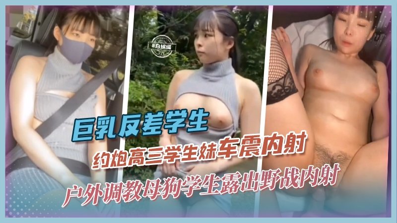 [无码] 巨乳学妹车震被大叔狂干内射骚穴